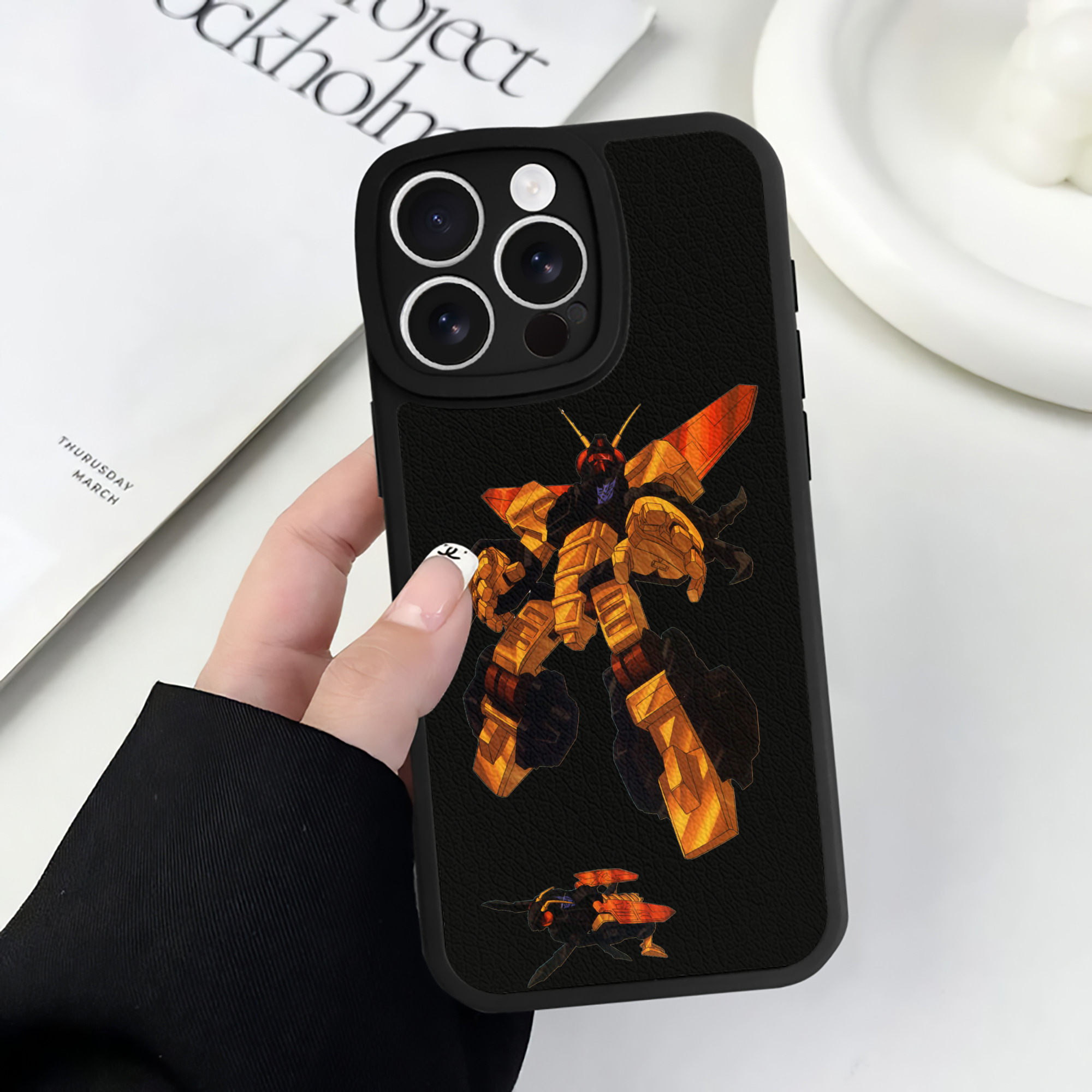 （画像用）  【iPhone 16シリーズ対応】シリコンスマホケース（レザー調） 材質：シリコン